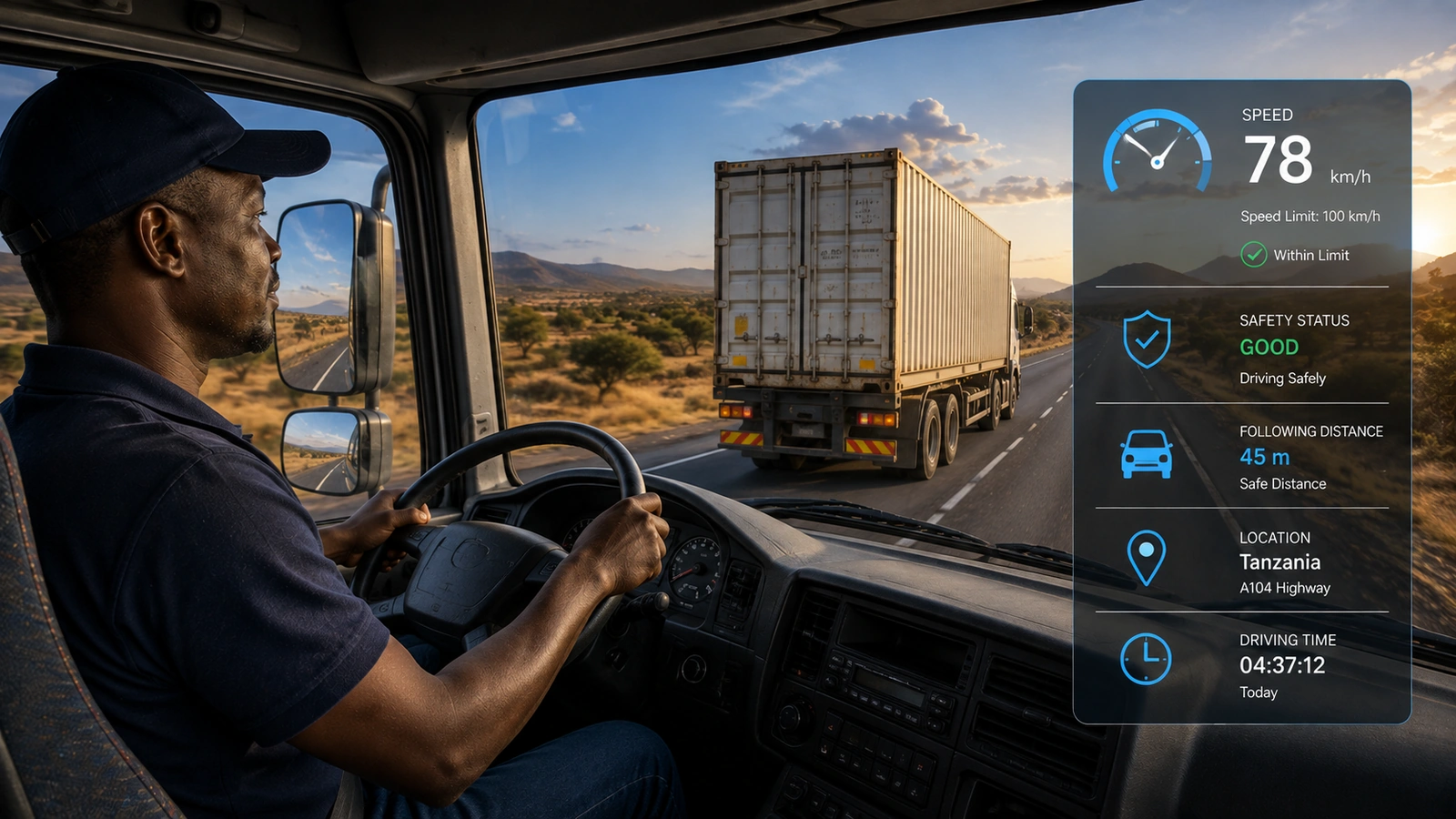 Real-time GPS tracking of delivery vans and motorcycles operating in Tanzania